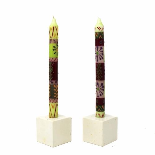 Hand Painted Candles in Kileo Design (pair of tapers) - Nobunto - Linda Kay Gifford’s - Those Nasty Women TALK! by SWEETSurvivor