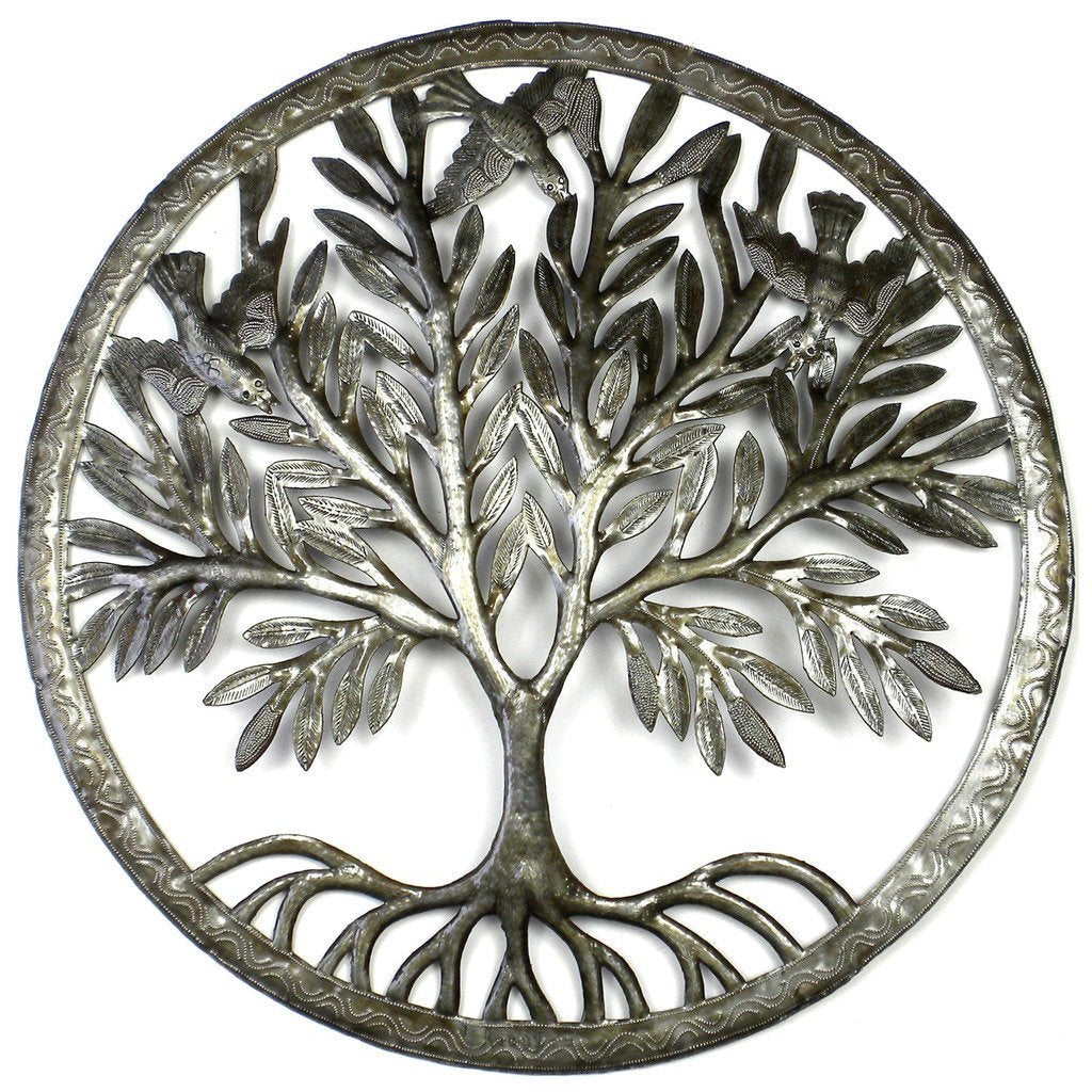 Tree of Life in Ring Steel Drum Wall Art, 24" - Croix des Bouquets - Linda Kay Gifford’s - Those Nasty Women TALK! by SWEETSurvivor