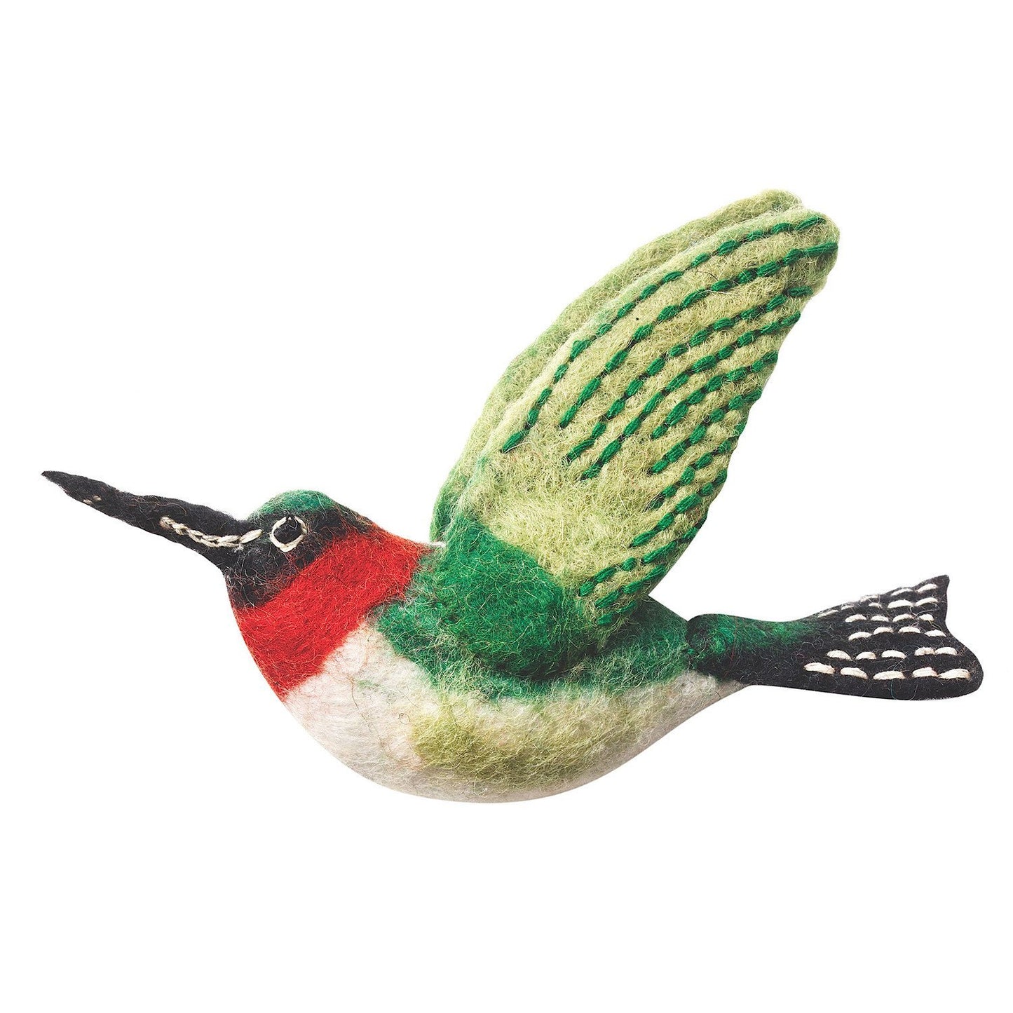 Felt Bird Garden Ornament - Hummingbird - Wild Woolies (G)