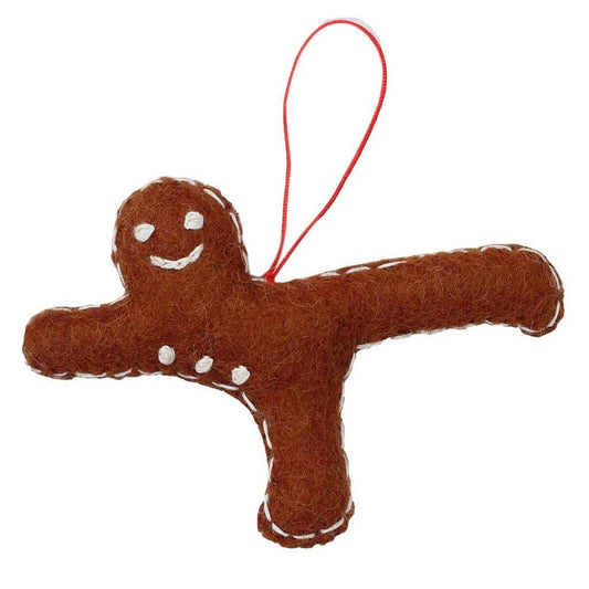 Gingerbread Yogi Felt Ornament - Airplane Pose - Global Groove (H) - Linda Kay Gifford’s - Those Nasty Women TALK! by SWEETSurvivor