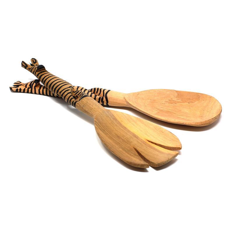 Hand-Carved Zebra Salad Tongs - Jedando Handicrafts - Linda Kay Gifford’s - Those Nasty Women TALK! by SWEETSurvivor
