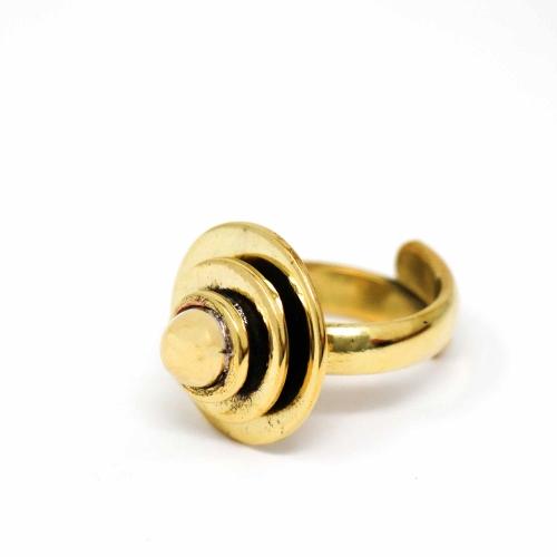 Domed Adjustable Brass Ring - Linda Kay Gifford’s - Those Nasty Women TALK! by SWEETSurvivor